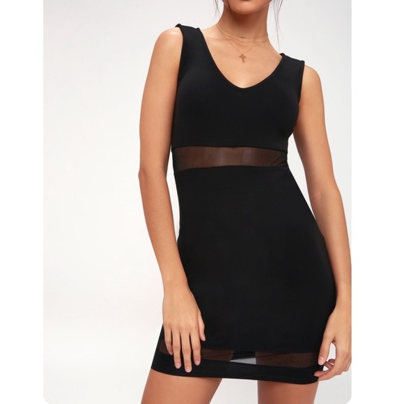 Lulus Mesh Black Bodycon Dress - Picture 3 of 11